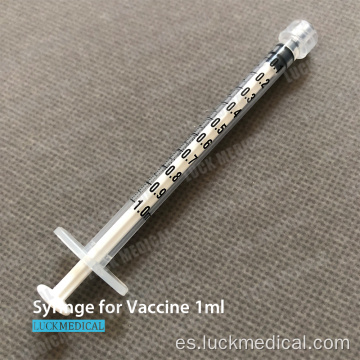 1 ml de jeringa desechable sin aguja